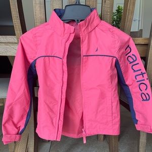 Nautica Pink Windbreaker/rain Jacket - Size 6X and 7